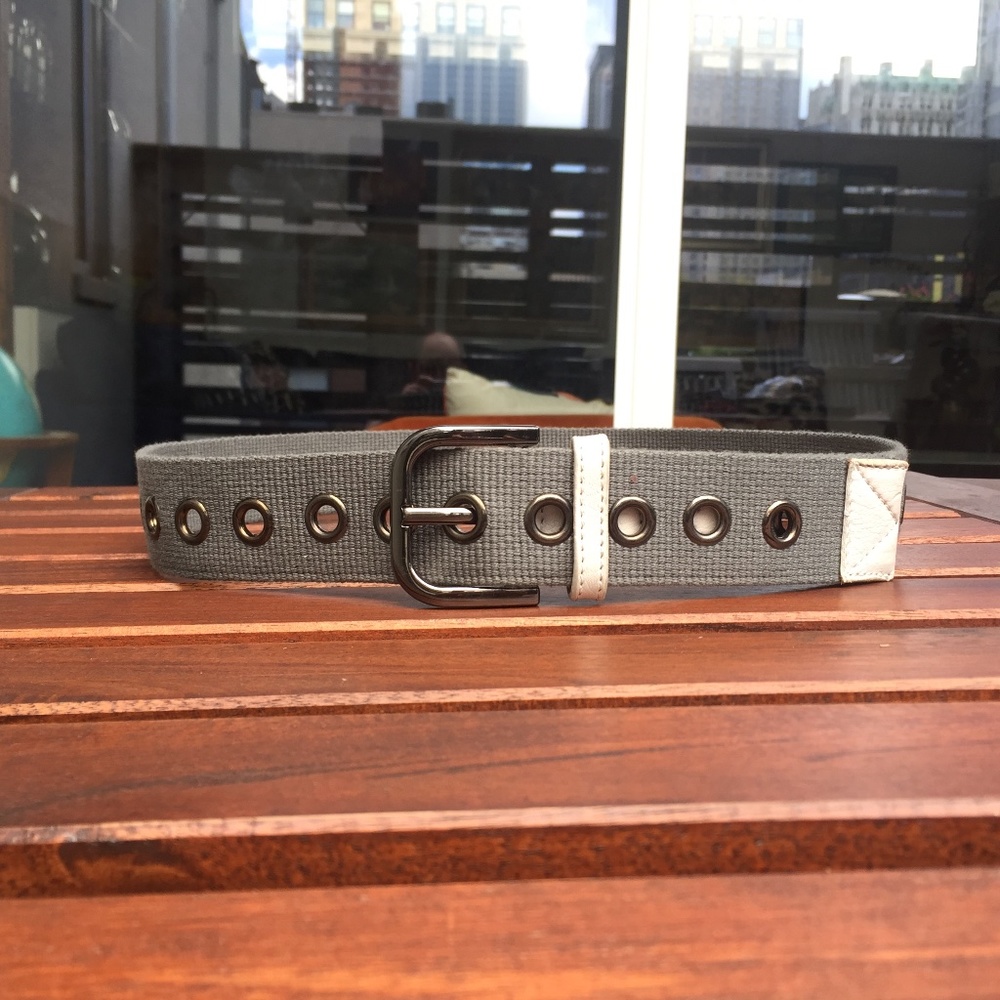 New Meredith Wendell Canvas & Leather Belt